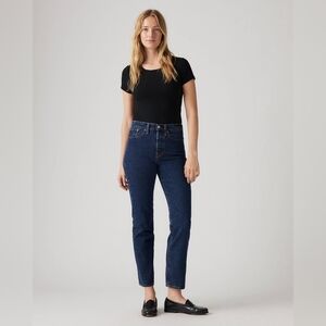 Levi's Wedgie Straight Fit Dark Wash Sz W26 x L26